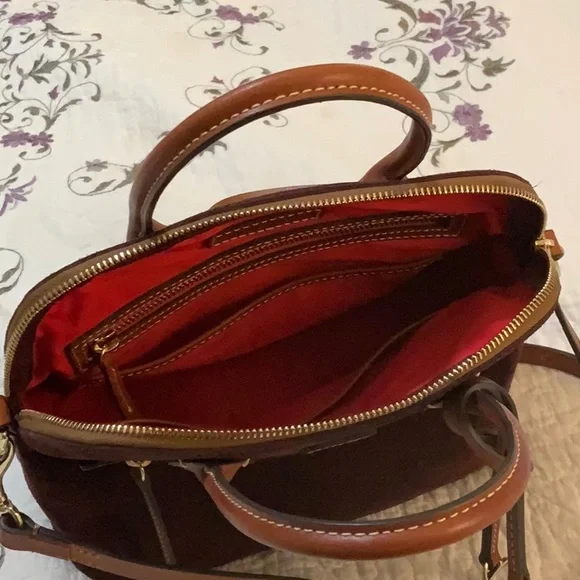 Dooney and Bourke suede satchel - Picture 8 of 12